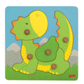 Goki houten noppenpuzzel draak, 5st.