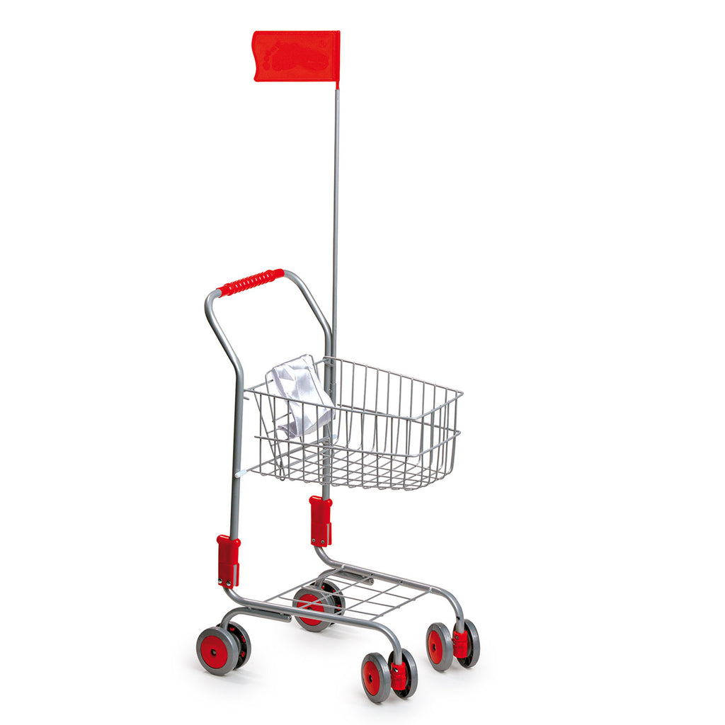 Small foot - winkelwagen met poppenzitje en vlag