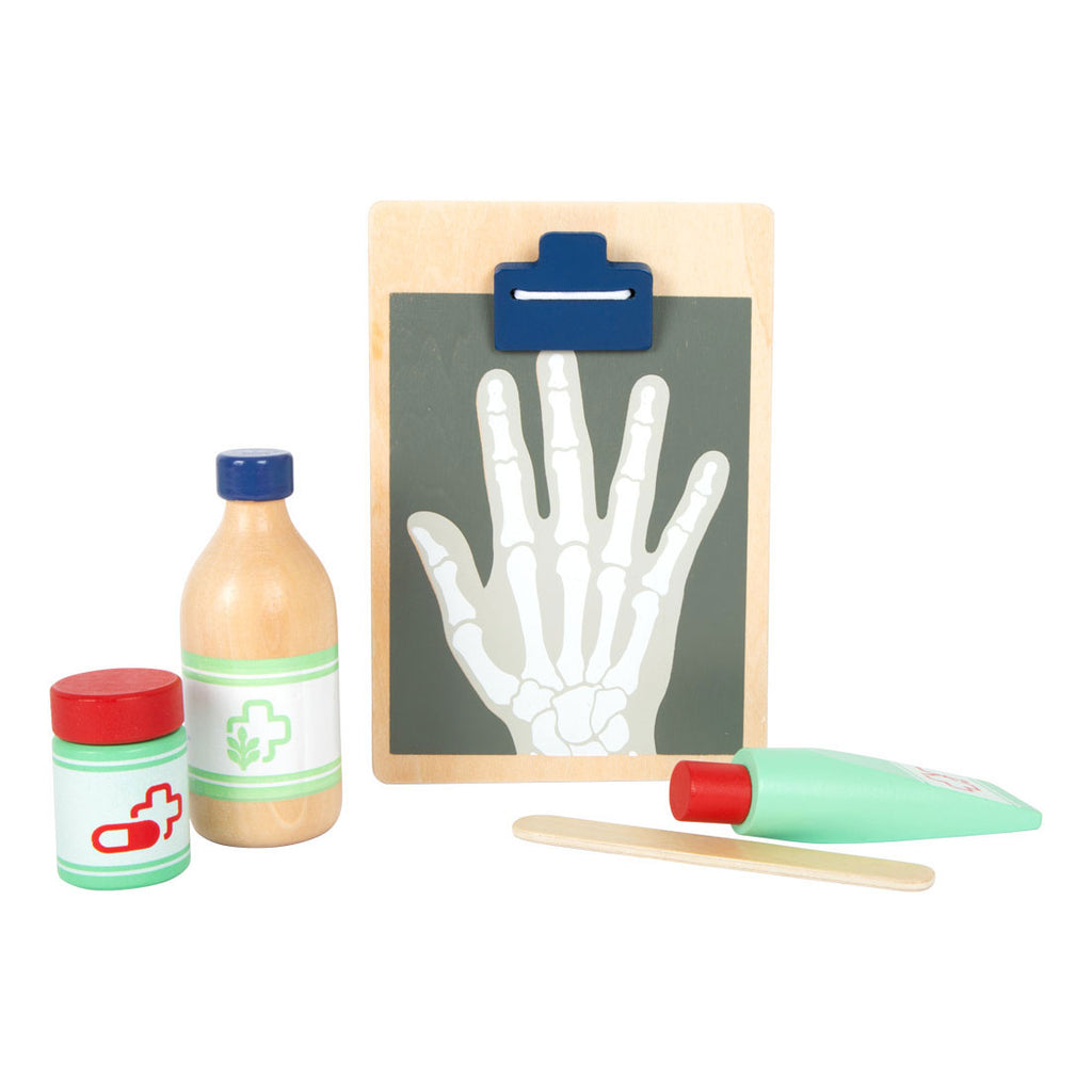 Small foot - dokterstas met houten dokter accessoires, 18dlg.