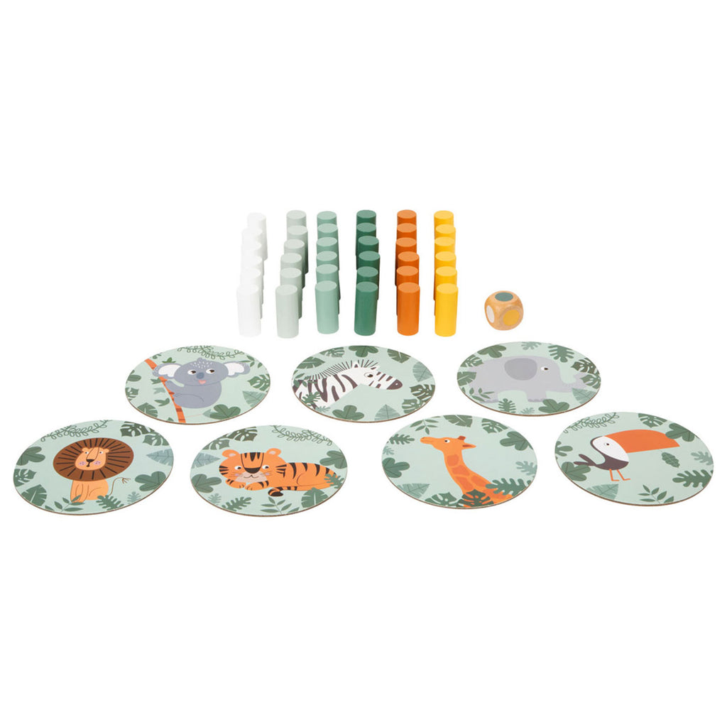 Small foot - houten wiebeltoren safari spel