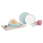 Small foot - houten bestekset met placemats, 18dlg.