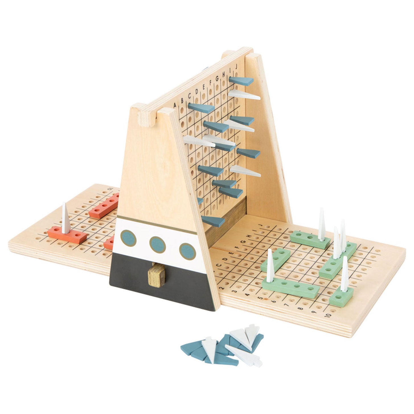 Small foot - houten strategie spel slag om de schepen