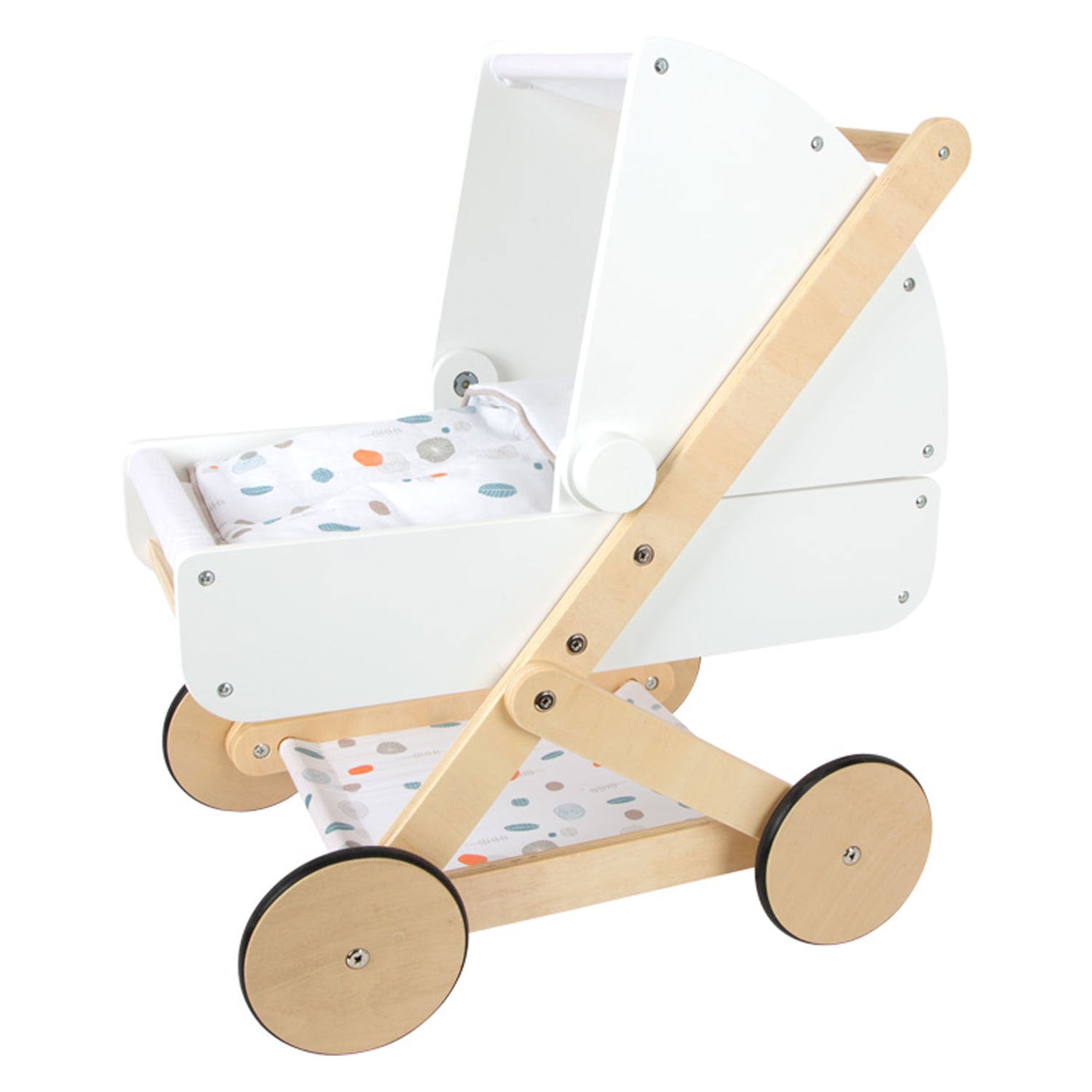 small foot - houten poppenwagen little button