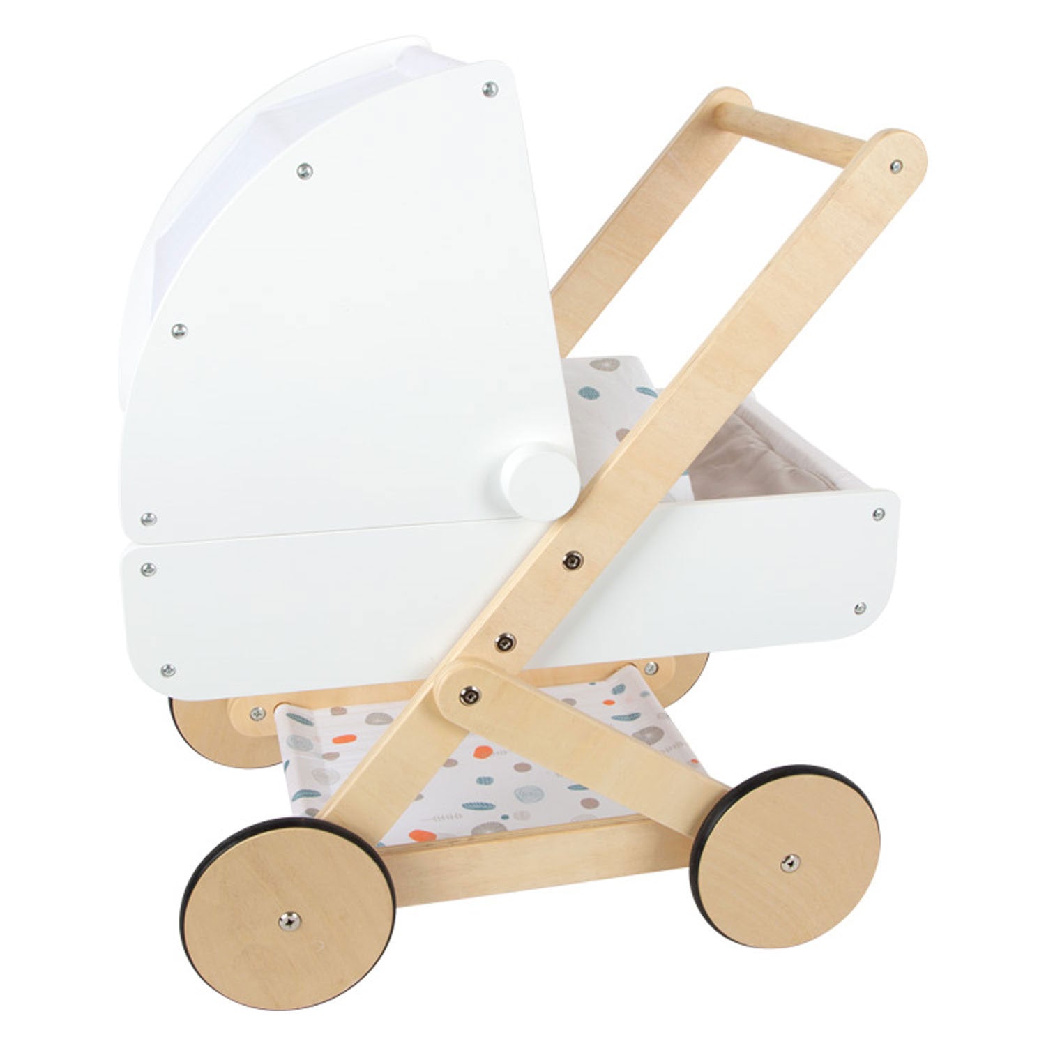 small foot - houten poppenwagen little button