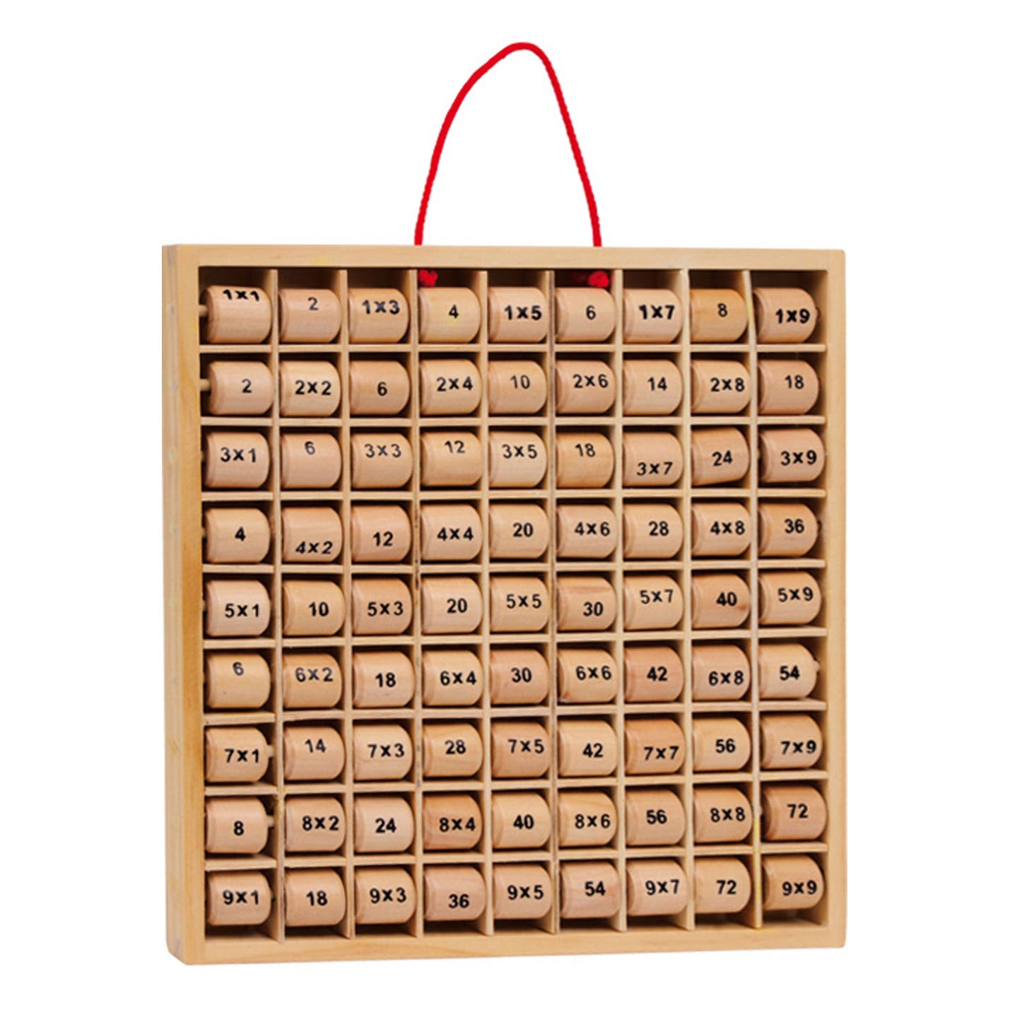Small foot - houten vermenigvuldigingstabel 1x1