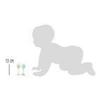 Small foot - houten baby rammelaar maracas dier, set van 2