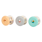 Small foot - houten baby ratel pastel, 3st.