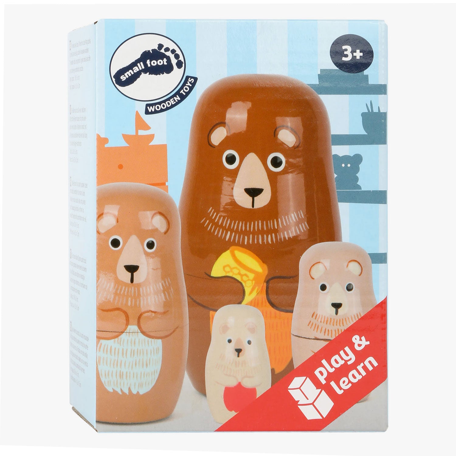 Small foot - houten matroesjka poppen beren familie