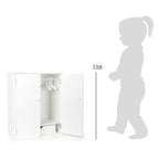 Small foot - houten poppen kledingkast met hangers, 3dlg.