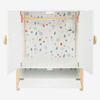 Small foot - houten poppen kledingkast little button met hangers , 3dlg.