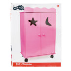 small foot - houten poppen kledingkast roze