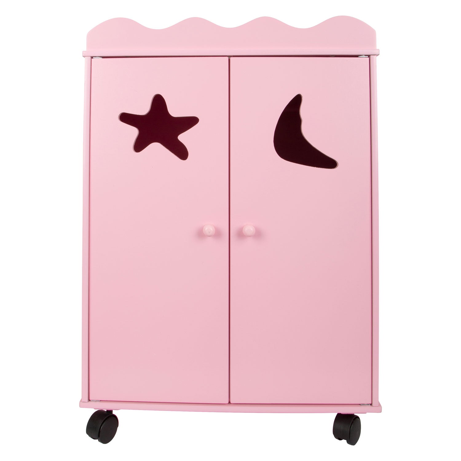 small foot - houten poppen kledingkast roze