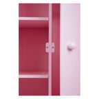 small foot - houten poppen kledingkast roze