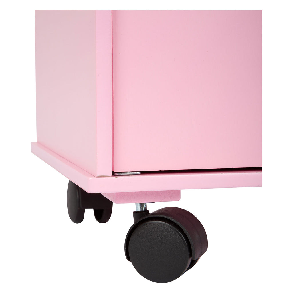 small foot - houten poppen kledingkast roze