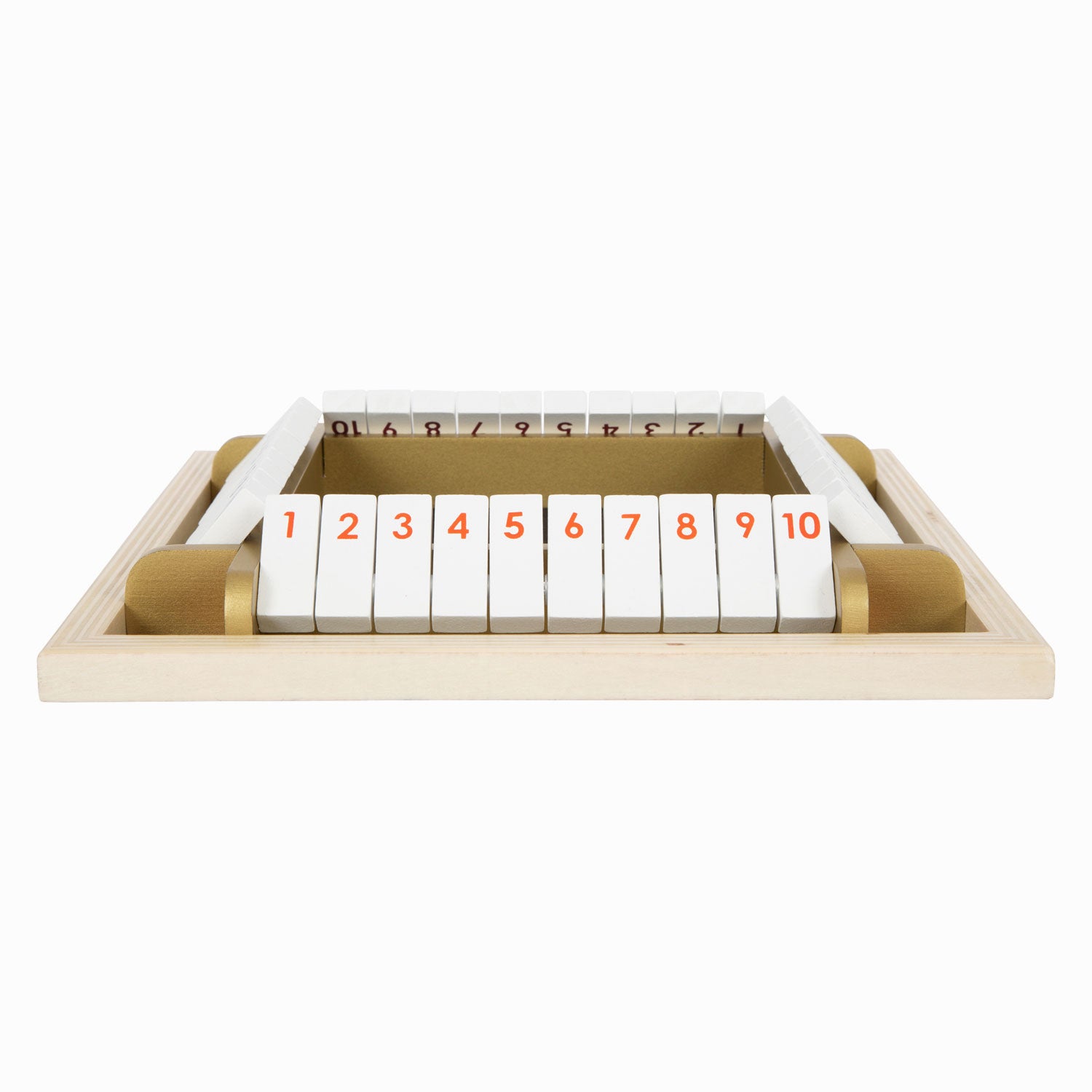 Small foot - shut the box houten dobbelspel gouden editie