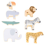 small foot - houten safaridieren balansspel, 7dlg.