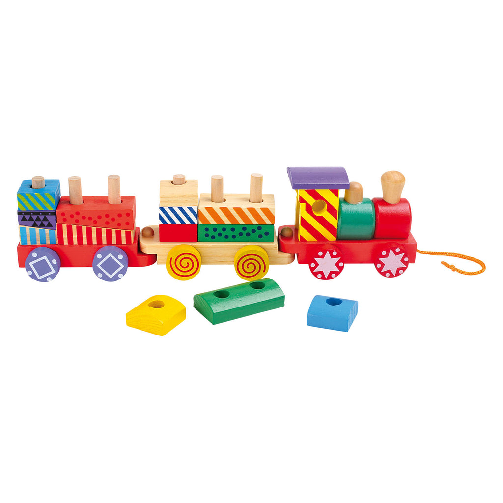 Small foot - houten stapelblokken trein, 16dlg.