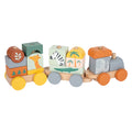 Small foot - houten stapelblokken trein safari, 16dlg.