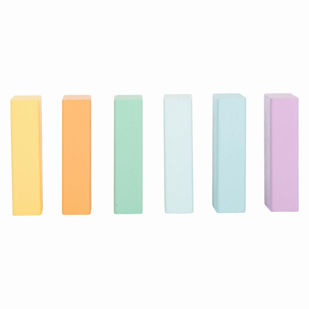 Small foot - houten bouwblokken pastel, 50dlg.