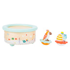 Small foot - houten muziekdoos papegaai en olifant