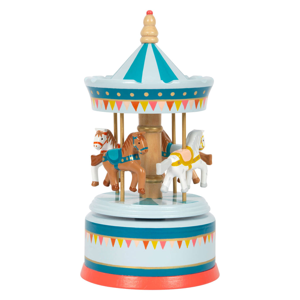small foot - houten muziekdoos draaimolen
