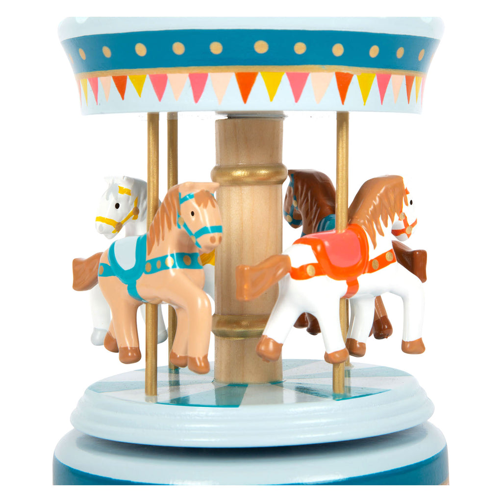 small foot - houten muziekdoos draaimolen
