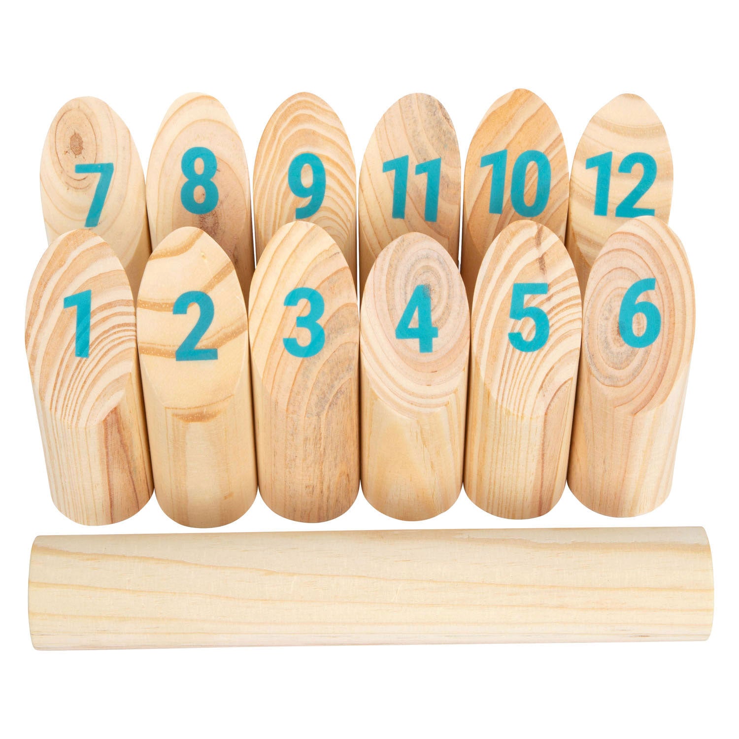 Small foot - houten kubb met nummers werpspel in tas, 13dlg.