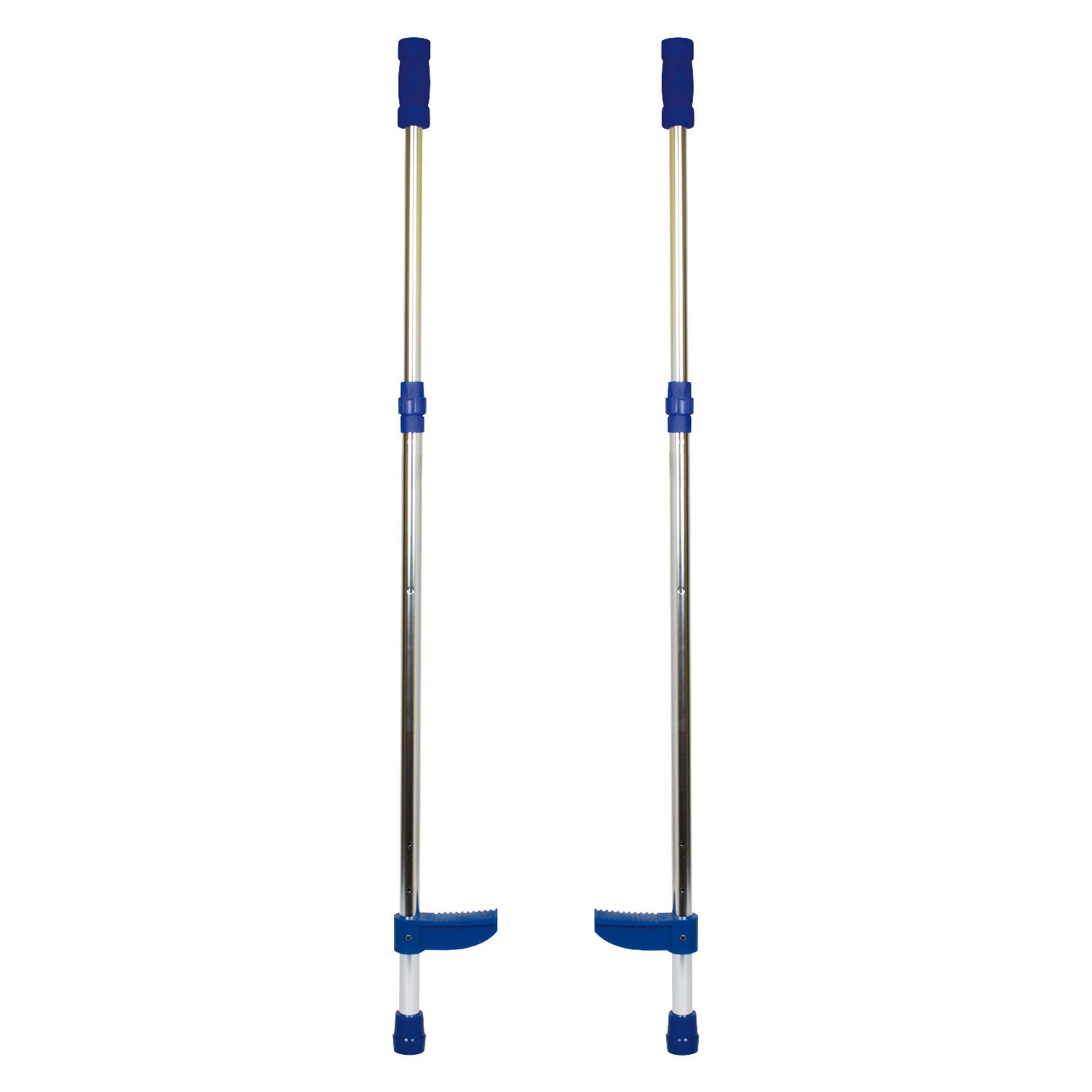 Small foot - metalen stelten verstelbaar blauw, 145cm