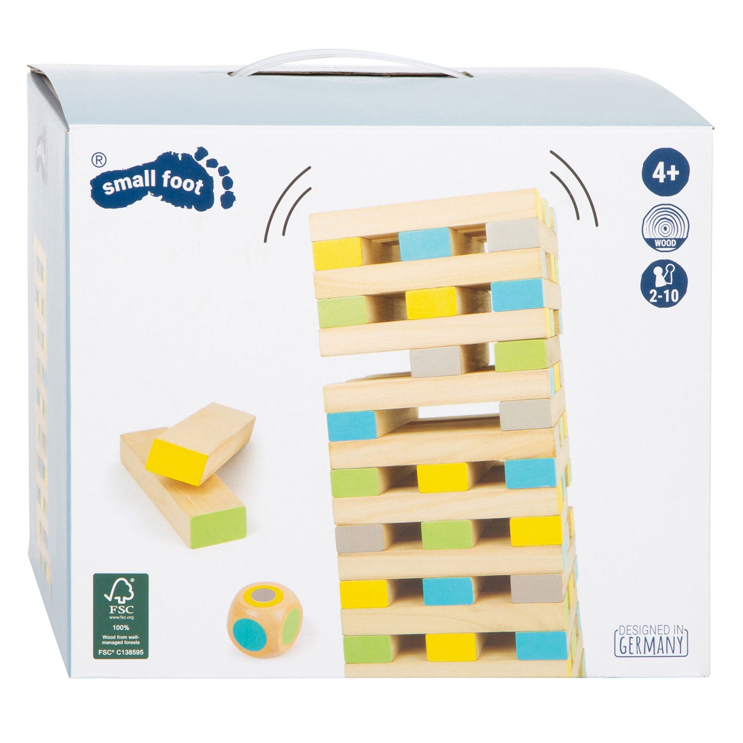 Small foot - houten wiebeltoren balansspel xxl
