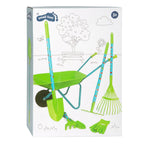 Small foot - tuingereedschap met kruiwagen groen, 8dlg.