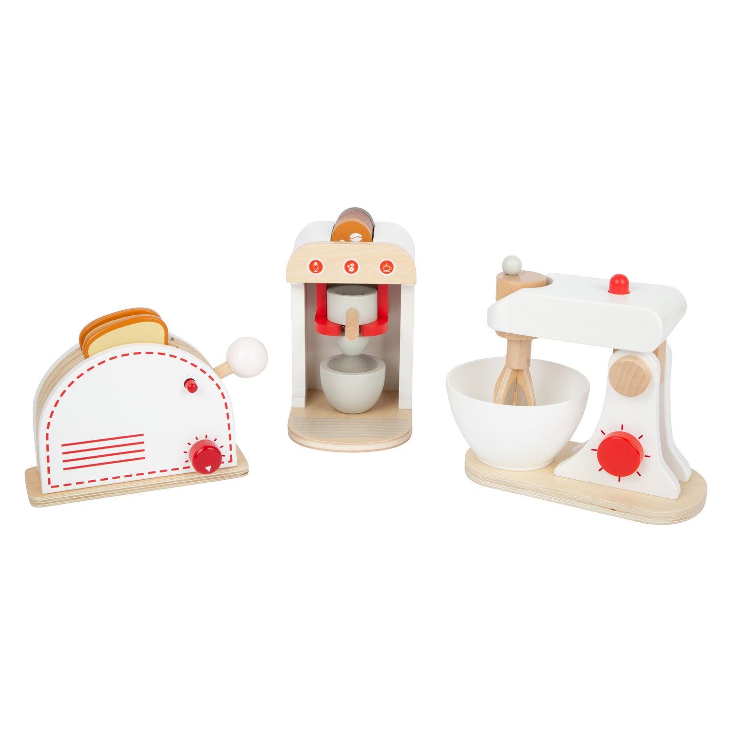 Small foot - houten keukenapparatenset, set van 3