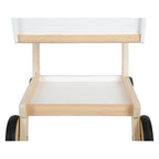 Small foot - houten supermarkt winkelwagen wit