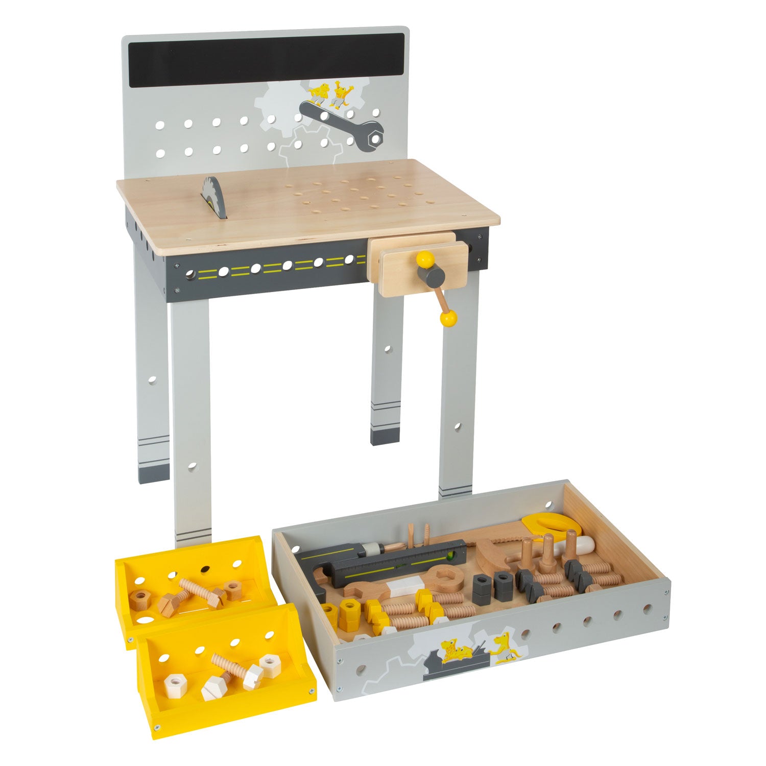 small foot houten werkbank miniwob, 52dlg.