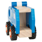Small foot - houten politieauto blauw