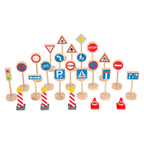 Small foot - houten mini verkeersbordenset, 25dlg.