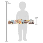 Small foot - houten letter en vormenpuzzel dieren, 26st.
