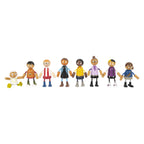 Small foot - houten buigzame poppenfamilie met baby, 8st.