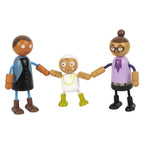 Small foot - houten buigzame poppenfamilie met baby, 8st.