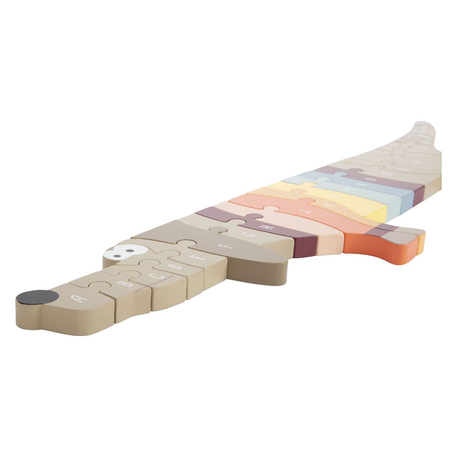 Small foot - houten letter- en vormenpuzzel hond, 26st.