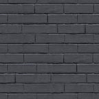 Noordwand Noordwand Behang Good Vibes Chalkboard brick wall zwart en grijs
