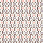 Noordwand behang good vibes hexagon pattern roze en paars