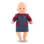 Corolle mon grand poupon - poppenjurk gestreept, 36cm