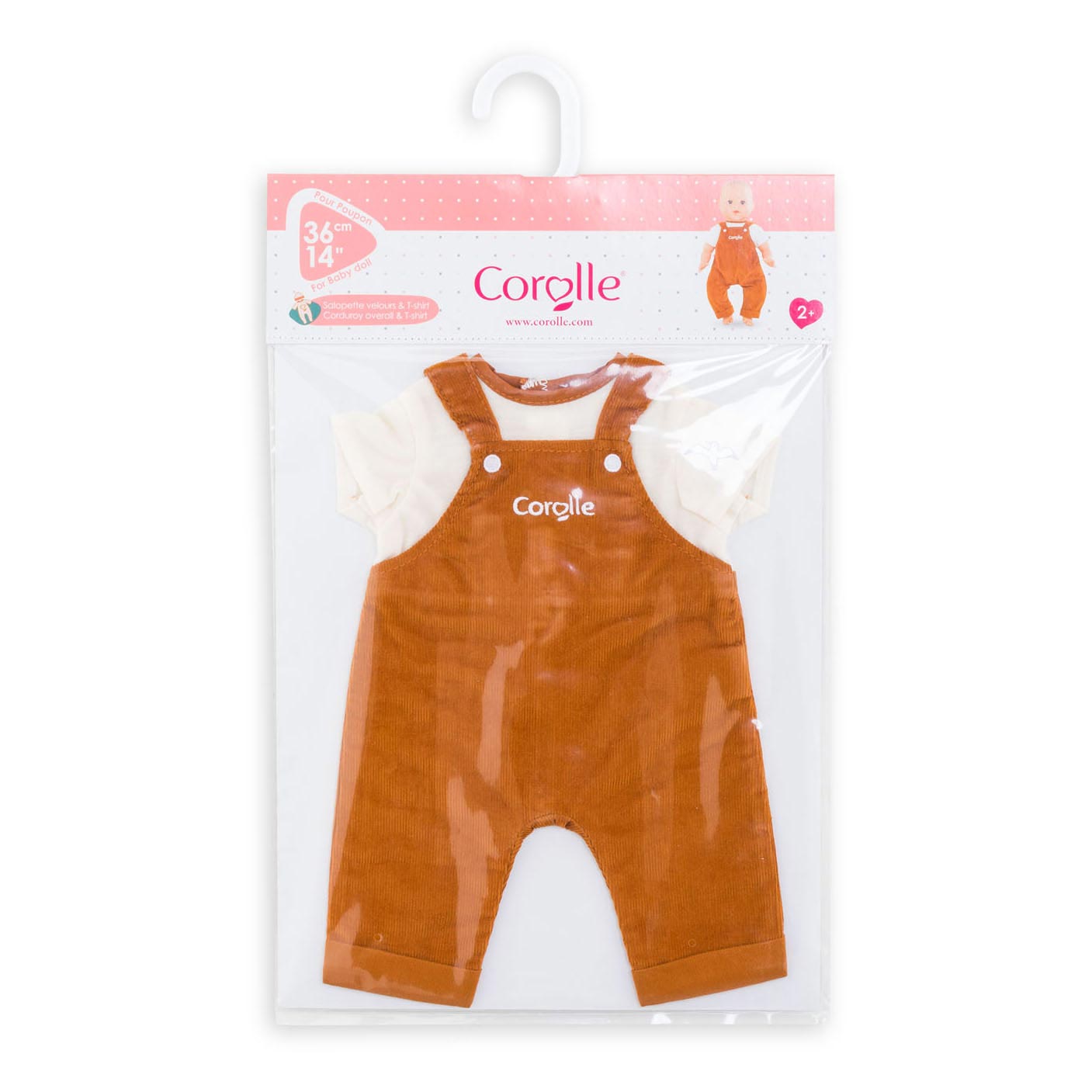 Corolle mon grand poupon - poppen overall 2in1, 36cm