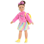 Corolle girls - poppenkleertjes fluo set dressing room