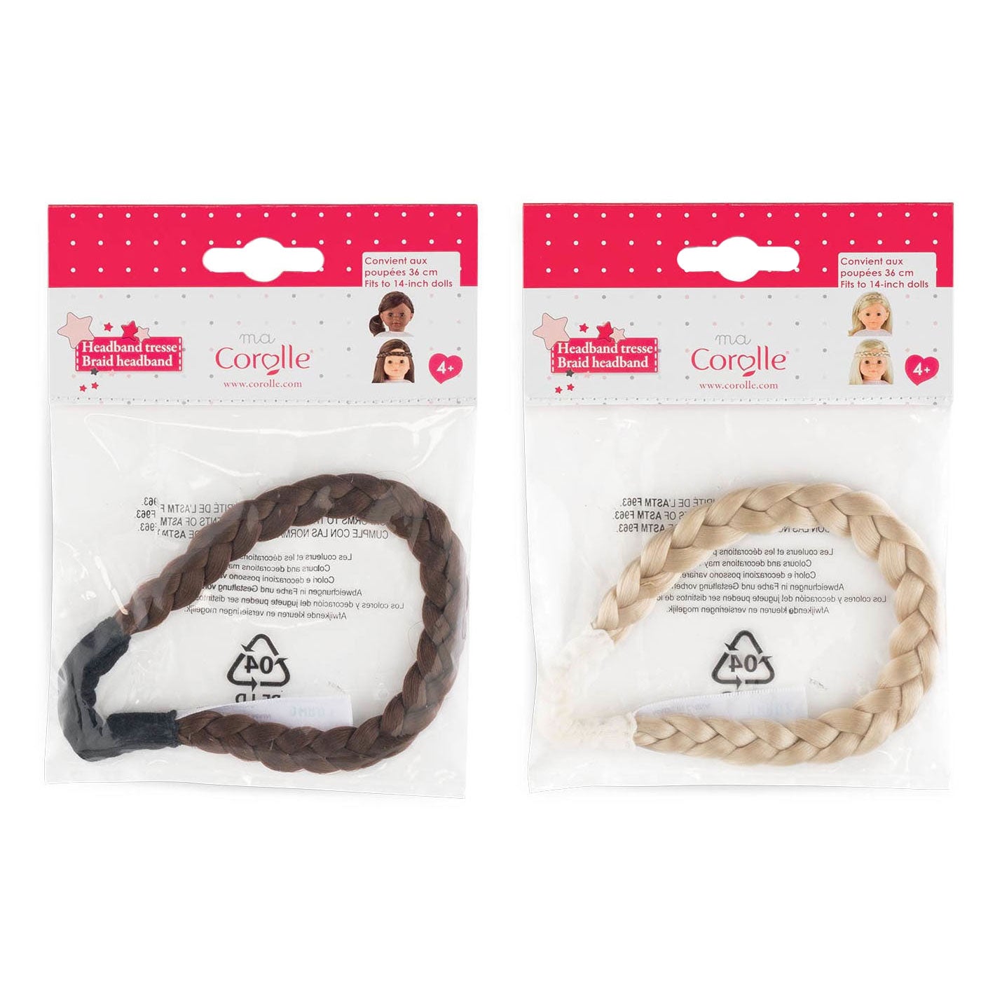 Corolle ma haarband vlecht, 36cm