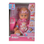 New born baby pop met accessoires, 4dlg.