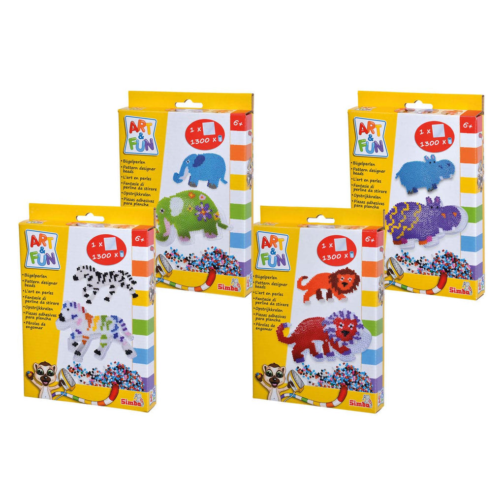 Simba art fun strijkkralen dieren set