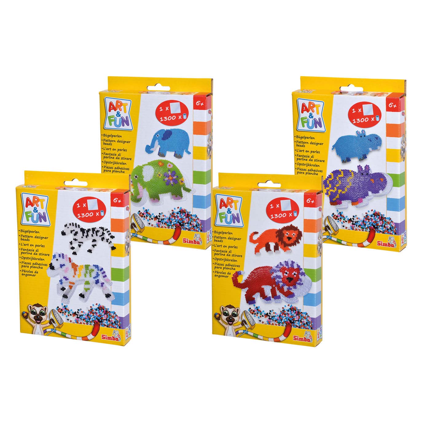 Simba art fun strijkkralen dieren set