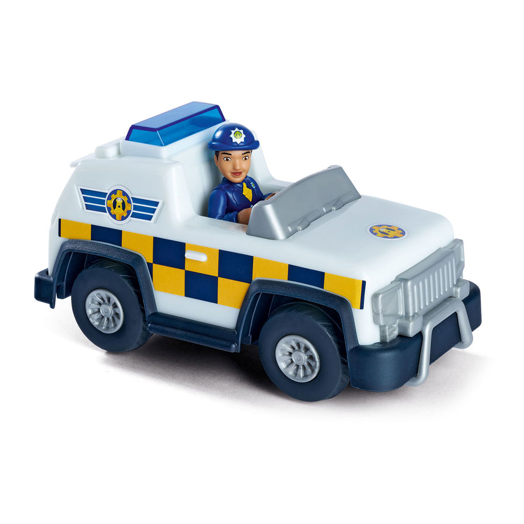 Simba brandweerman sam politie 4x4 jeep met speelfiguur