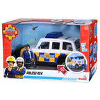 Simba brandweerman sam politieauto met speelfiguur